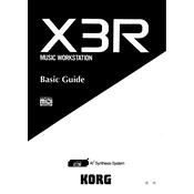 KORG X3R manual cover