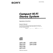 Sony LBT-LX5 manual cover