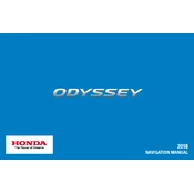 Honda Odyssey 2018 manual cover