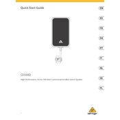 Behringer CE500D manual cover