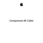 Apple Component AV Cable manual cover