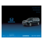 Honda Pilot Touring 2012 Technology manual cover