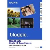 Sony MHS-TS10 manual cover