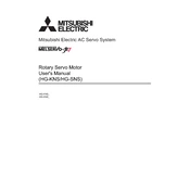 Mitsubishi Electric Rotary Servo Motor manual cover