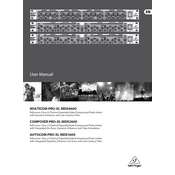 Behringer MDX4600 manual cover