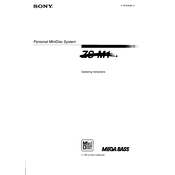 Sony ZS-M1 manual cover