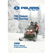 Polaris 700 Classic, 700 Touring manual cover