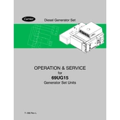 Carrier 69UG15 manual cover