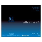 Honda Accord Coupe LX-S with Navigation 2014 Technology manual cover