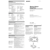 Sony XM-1505SX manual cover