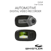 Whistler D12VR Automotive Digital Video Recorder manual cover