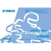 Yamaha YFM90RA Raptor 90 2012 manual cover