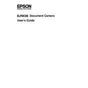 Epson ELPDC06 manual cover