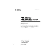 Sony STR-DA2000 manual cover