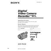 Sony DCR-TRV30 manual cover