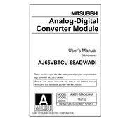 Mitsubishi Electric AJ65VBTCU 68ADV, ADI manual cover