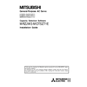 Mitsubishi Electric MRZJW3 MOTSZ71E manual cover