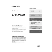 Onkyo HT R980 manual cover