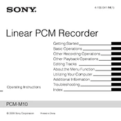 Sony PCM-M10 manual cover