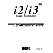 KORG i2 manual cover