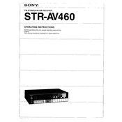 Sony STR-AV460 manual cover