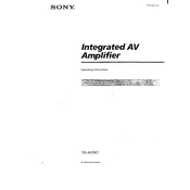 Sony TA-AV561 manual cover