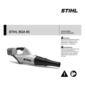 Stihl BGA 85 manual cover