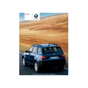 BMW X3 2.5i SAV X3 Series 2005 manual cover