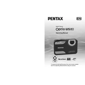 Ricoh Pentax Optio W80 manual cover