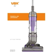 Vax U90-Ma-Re, U89-Ma-Le manual cover