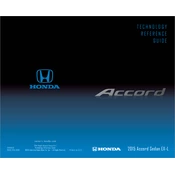 Honda Accord Sedan EX-L 2015 Technology manual cover