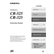 Onkyo CR-525, CR-325 manual cover