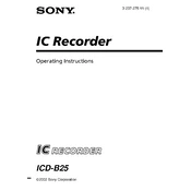 Sony ICD-B25 manual cover