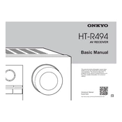 Onkyo HT R494 manual cover