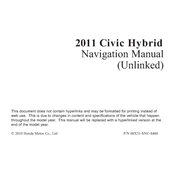 Honda Civic Hybrid 2011 manual cover