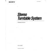 Sony PS-LX150H manual cover