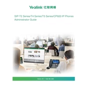 Yealink SIP-T2 Series, T4Series, T5 Series, CP920 IP Phones manual cover