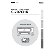 Onkyo C 707CHX manual cover