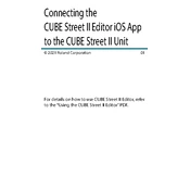 Boss CUBE Street II iOS Editor App manual cover