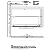 Sony KDL-40EX720 manual cover