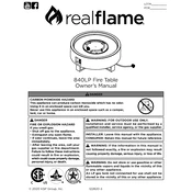 Realflame 840LP manual cover