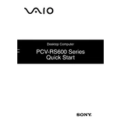 Sony PCV-RS610 manual cover