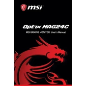 MSI Optix MAG24C manual cover