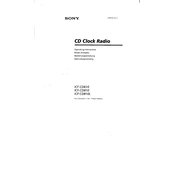 Sony ICF-CD610 manual cover