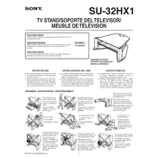 Sony SU-32HX1 manual cover