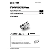 Sony HDR-CX13 manual cover