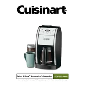 Cuisinart DGB-550KP1 manual cover