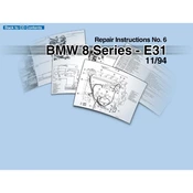 BMW M60 840Ci 8 Series 1999 manual cover