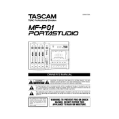 Tascam MF-P01 manual cover