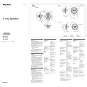 Sony XS-R1345 manual cover